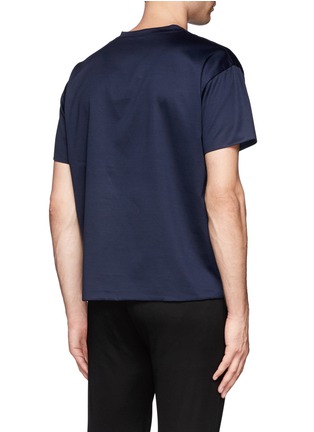 Back View - Click To Enlarge - VALENTINO GARAVANI - Double cloth T-shirt