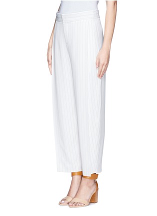 Front View - Click To Enlarge - CHLOÉ - Pinstripes pleated harem pants