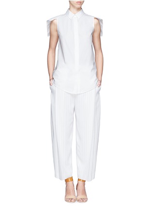 Figure View - Click To Enlarge - CHLOÉ - Pinstripes pleated harem pants