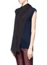 Front View - Click To Enlarge - MO&CO. EDITION 10 - Scarf collar sleeveless knit top
