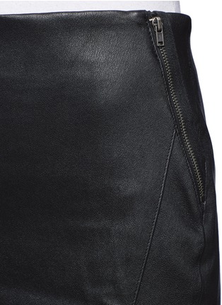Detail View - Click To Enlarge - THEORY - Keila stretch leather skirt