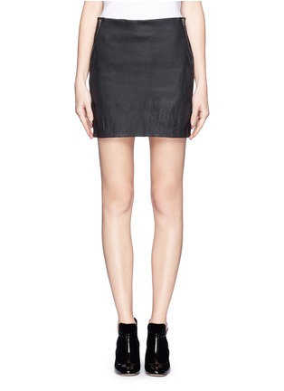 Main View - Click To Enlarge - THEORY - Keila stretch leather skirt