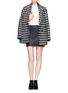 Figure View - Click To Enlarge - THEORY - Keila stretch leather skirt
