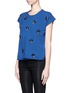 Front View - Click To Enlarge - MO&CO. EDITION 10 - Embroidered knitted top 