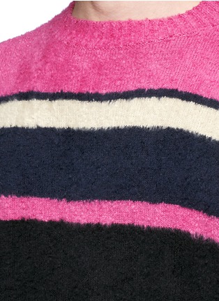 Detail View - Click To Enlarge - SACAI - Stripe cotton sweater