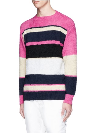 Front View - Click To Enlarge - SACAI - Stripe cotton sweater