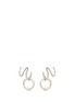 Main View - Click To Enlarge - MARIA BLACK - 'Saga Twirl' swirl hoop sterling silver earrings