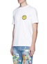 Front View - Click To Enlarge - PALM ANGELS - x Smiley® logo patch cotton T-shirt