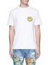 Main View - Click To Enlarge - PALM ANGELS - x Smiley® logo patch cotton T-shirt