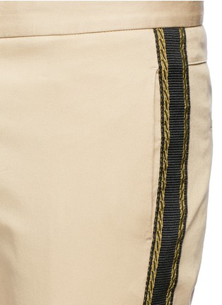 Detail View - Click To Enlarge - PALM ANGELS - Ribbed side trim pants