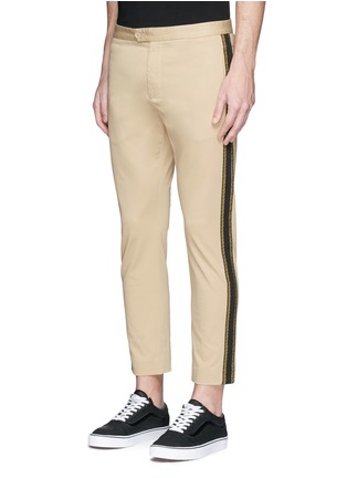 Front View - Click To Enlarge - PALM ANGELS - Ribbed side trim pants