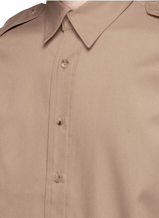 Detail View - Click To Enlarge - PALM ANGELS - 'College Safari' print twill shirt