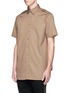 Front View - Click To Enlarge - PALM ANGELS - 'College Safari' print twill shirt
