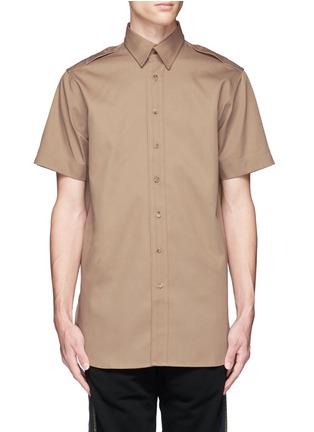 Main View - Click To Enlarge - PALM ANGELS - 'College Safari' print twill shirt