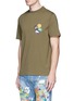 Front View - Click To Enlarge - PALM ANGELS - x Smiley® logo print cotton T-shirt