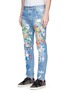 Front View - Click To Enlarge - PALM ANGELS - Splatter paint distressed jeans
