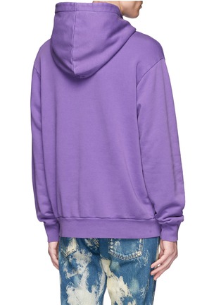 Back View - Click To Enlarge - PALM ANGELS - 'Purple Haze' embossed print hoodie