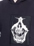 Detail View - Click To Enlarge - BEN TAVERNITI UNRAVEL PROJECT  - Skull appliqué hoodie