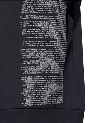 Detail View - Click To Enlarge - PUBLIC SCHOOL - 'Aderman' text print sleeveless hoodie