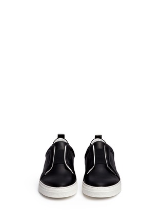 Front View - Click To Enlarge - PIERRE HARDY - 'Slider' leather slip-on sneakers