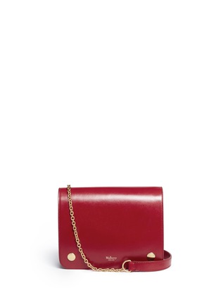 Main View - Click To Enlarge - MULBERRY - 'Clifton' small grainy leather chain crossbody bag