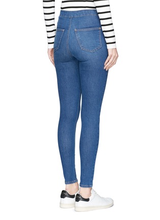 Back View - Click To Enlarge - TOPSHOP - Joni' high waisted skinny denim pants