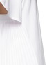 Detail View - Click To Enlarge - SACAI - Open back pleat skirt poplin shirt dress