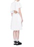 Figure View - Click To Enlarge - SACAI - Open back pleat skirt poplin shirt dress