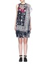 Main View - Click To Enlarge - SACAI - Bandana embroidery overlay camisole dress