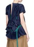 Back View - Click To Enlarge - SACAI - Ruffle back accordion pleat T-shirt