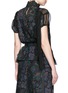 Back View - Click To Enlarge - SACAI - Botanical print embroidery lace pleat insert top