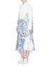 Figure View - Click To Enlarge - PORTS 1961 - Floral print drape poplin skirt