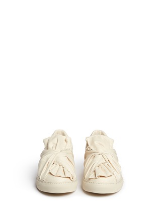 Front View - Click To Enlarge - PORTS 1961 - Frayed twist bow skate slip-ons