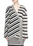 Main View - Click To Enlarge - PORTS 1961 - Variegated stripe silk blend knit sash tie jacket