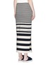 Back View - Click To Enlarge - PORTS 1961 - Variegated stripe silk blend knit maxi skirt