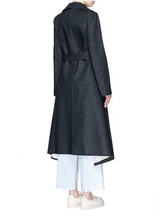 Back View - Click To Enlarge - PORTS 1961 - Wool-linen sash coat