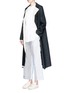 Figure View - Click To Enlarge - PORTS 1961 - Wool-linen sash coat