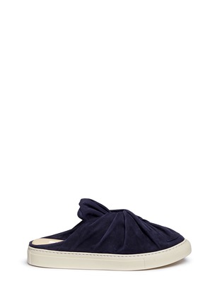 Main View - Click To Enlarge - PORTS 1961 - Twist bow suede slide skate slip-ons