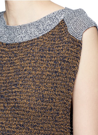 Detail View - Click To Enlarge - PORTS 1961 - Colourblock mix knit dress