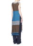 Back View - Click To Enlarge - PORTS 1961 - Colourblock mix knit dress