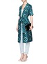 Figure View - Click To Enlarge - F.R.S FOR RESTLESS SLEEPERS - 'Giacinto' belted silk robe dress