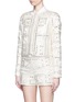 Front View - Click To Enlarge - ALICE & OLIVIA - 'Kidman' embellished Aztec embroidery jacket