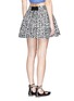 Back View - Click To Enlarge - ALICE & OLIVIA - 'Fizer' glasses print box pleat skirt