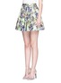 Front View - Click To Enlarge - ALICE & OLIVIA - 'Tania' floral print pouf skirt