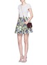 Figure View - Click To Enlarge - ALICE & OLIVIA - 'Tania' floral print pouf skirt