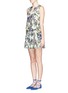 Front View - Click To Enlarge - ALICE & OLIVIA - 'Brook' floral print drop waist dress
