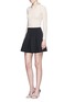 Figure View - Click To Enlarge - ALICE & OLIVIA - 'Tamsin' detachable jewelled collar cable knit sweater