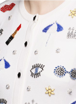 Detail View - Click To Enlarge - ALICE & OLIVIA - 'Kelsie' bead embroidery cardigan