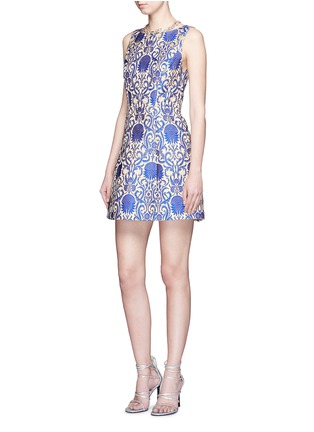 Figure View - Click To Enlarge - ALICE & OLIVIA - 'Carrie' damask jacquard dress