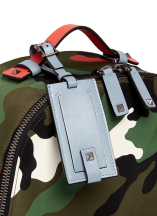 Detail View - Click To Enlarge - VALENTINO GARAVANI - 'Camupsychedelic' nylon backpack